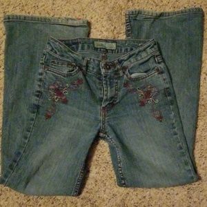 L.e.i. embroidered Jean's, size 8 girls